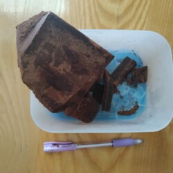 the size of it - whopping hunks of cocoa the size of it - whopping hunks of cocoa